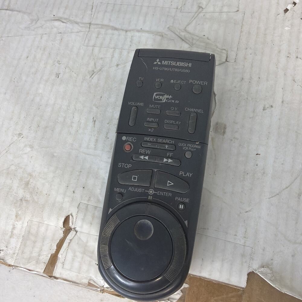 Vintage Mitsubishi HS-U790/U780/U580 Remote Control Dial TV VCR Tested OEM